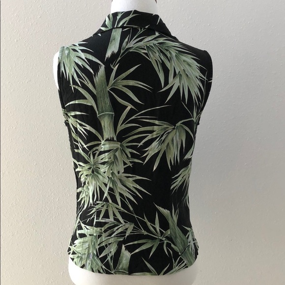 bamboo print rayon top - Picture 3 of 5